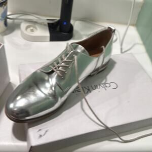 Calvin Klein Camella Oxford Shoe silver size 8